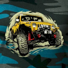 Žlutý offroad s navijákem