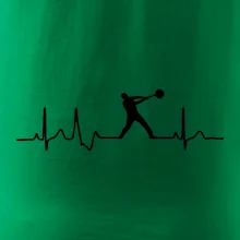 EKG hod kladivem muž