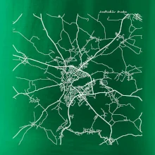 Černobílá mapa  Jindřichův Hradec (37701)