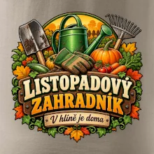 Listopadový zahradník v hlíně je doma