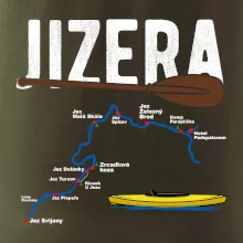 Mapa řeky Jizery