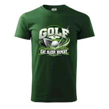 Golfová hůl s míčkem eat sleep repeat