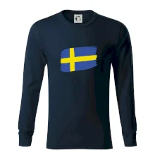 Švédsko vlajka štětkou