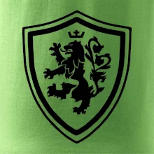 Český lev erb na prsu a na zádech