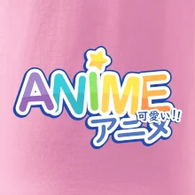 Anime nápis duhový