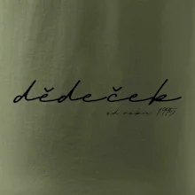 Psací nápis dědeček s ročníkem