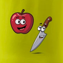 Parové triko - Jablko a nůž