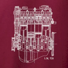 Motor Škoda/ VW 1.9L  TDI ze předu