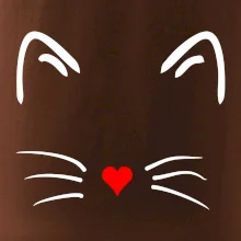 Kočka - srdce místo nosu