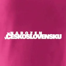 Nápis - Narozen v Československu