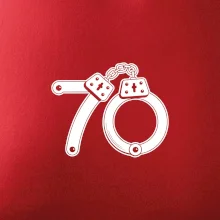 Narozeninové tričko pro policajta - pouta 70