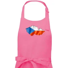 Česká vlajka v obrysu republiky