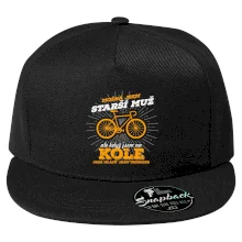 Starší muž - cyklista silniční kolo Starší muž - cyklista silniční kolo
