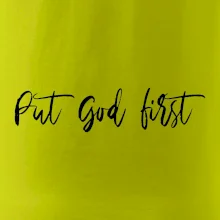 Put God first psací nápis