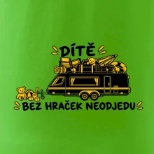 Dítě bez hraček neodjedu rodinný karavan