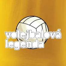 Volejbalová legenda - bílé písmo