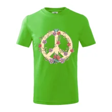 Peace symbol pískový