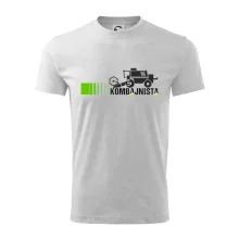 Kombajnista zelená a žlutá