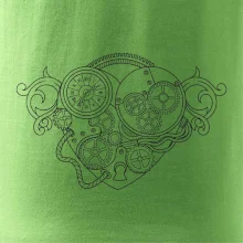 Steampunk srdce kreslené