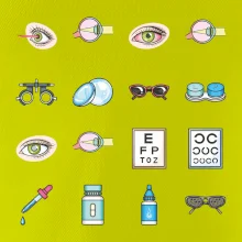 Oční lékař ikony