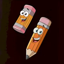 Parové triko - Tužka a guma