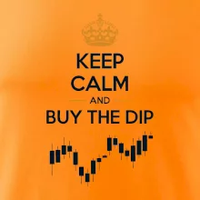 Keep Calm and Buy the Dip - koruna  a graf