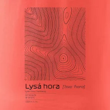 Lysá hora - vrstevnice v obdélníku