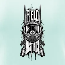 Černobílá maska field instinct paintball