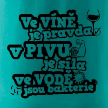 Ve víně je pravda, v pivu síla, ve vodě bakterie
