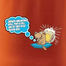 Žádnou malinovku, ale pivo