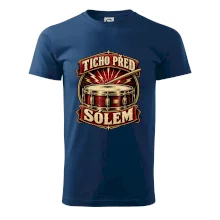 Ticho před sólem - vintage bubenický emblém