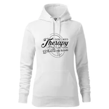 Kulatý nápis - I don't need therapy wheel in my hands