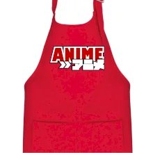 Anime nápis červený