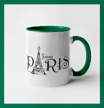 Paris nápis Eiffelovka rovný Paris nápis Eiffelovka rovný
