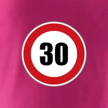 Dopravní značka - omezení rychlosti 30