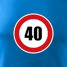 Dopravní značka - omezení rychlosti 40