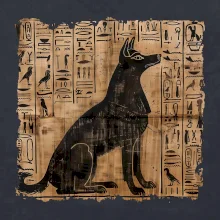 Egyptské hieroglyfy pes