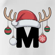 Vanoční rodinná trička - písmeno a čepice