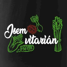 Jsem vitarián - nápis