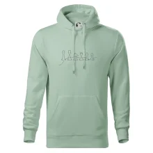 Šachové figurky v řadě - obrys