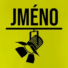 Jméno a nápis na zádech - stage crew