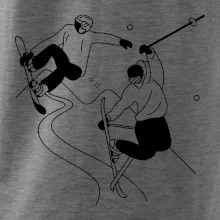 Lyžovaní - kresleny obrázek