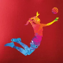 Volejbalista/Volejbalistka splash s míčem