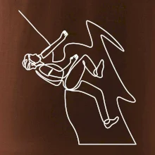 Lezec na skále jedním tahem