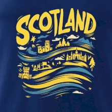 Scotland kreslené vlny