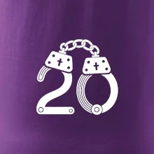 Narozeninové tričko pro policajta - pouta 20