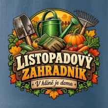 Listopadový zahradník v hlíně je doma