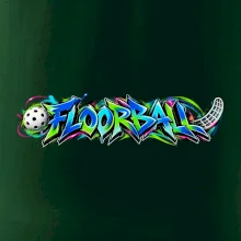 Florbalové graffiti v neonových barvách