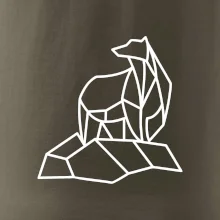 Geometrie lední medvěd na ledu