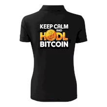 3D nápis Keep Calm and HODL Bitcoin